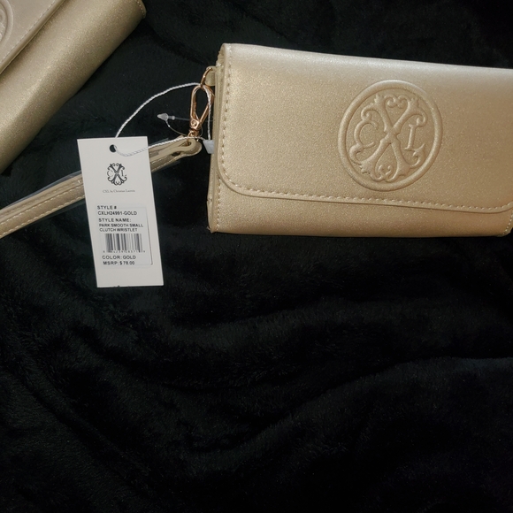 Christian Lacroix Elegant Gold Wristlet - Picture 2 of 4